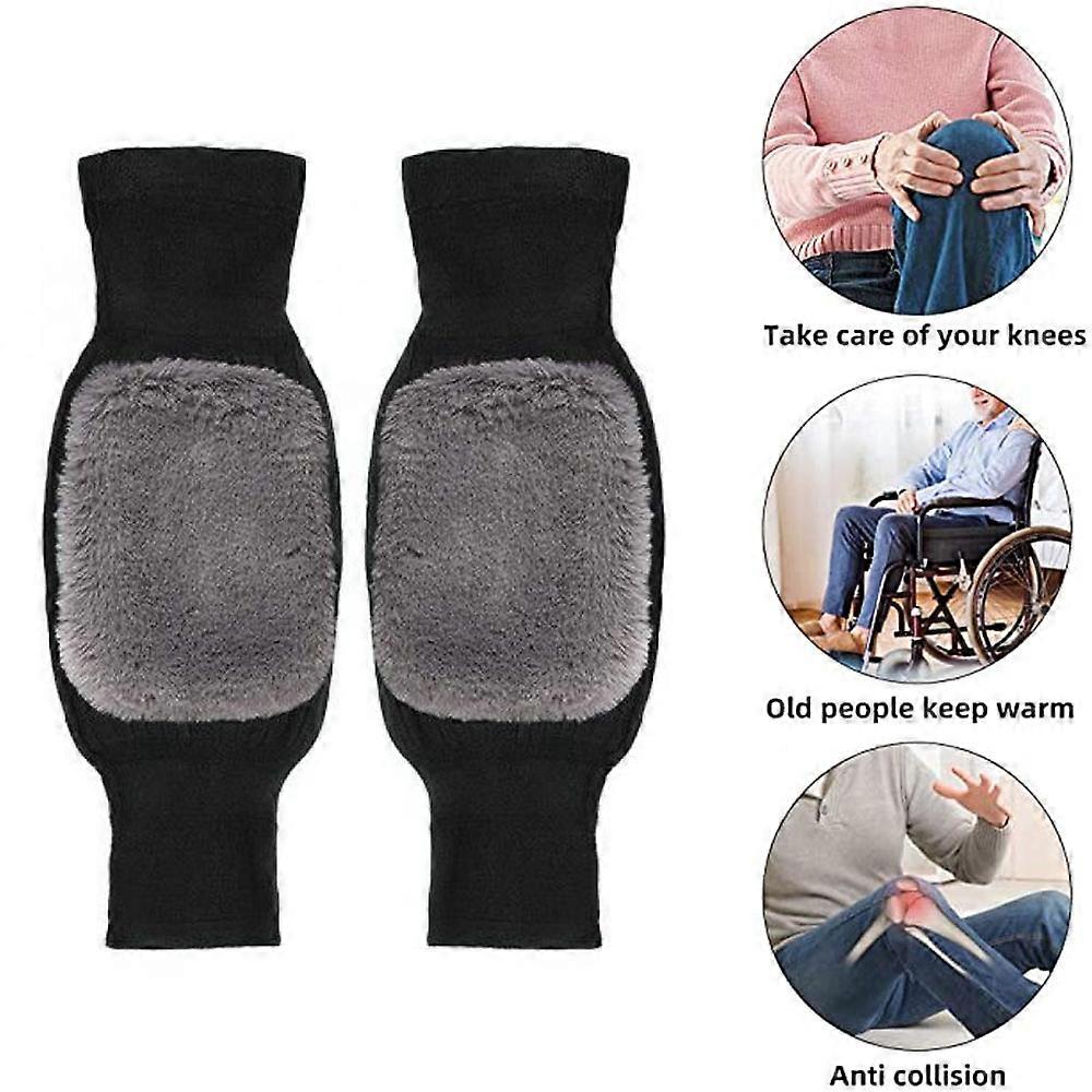 WarmFit® Thermal Leg Warmers - Fleece Padded Knee Support for Winter