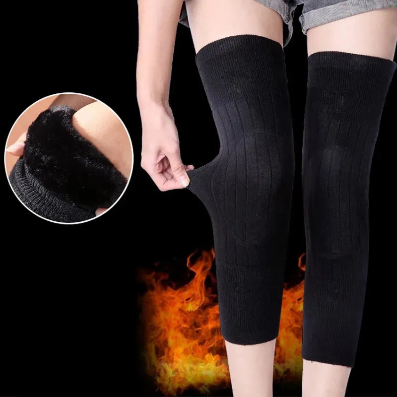 WarmFit® Thermal Leg Warmers - Fleece Padded Knee Support for Winter