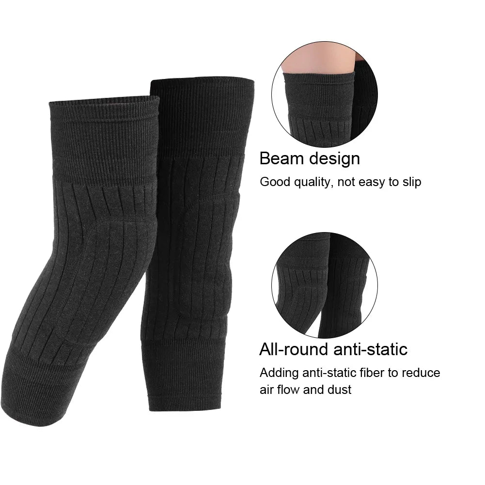 WarmFit® Thermal Leg Warmers - Fleece Padded Knee Support for Winter
