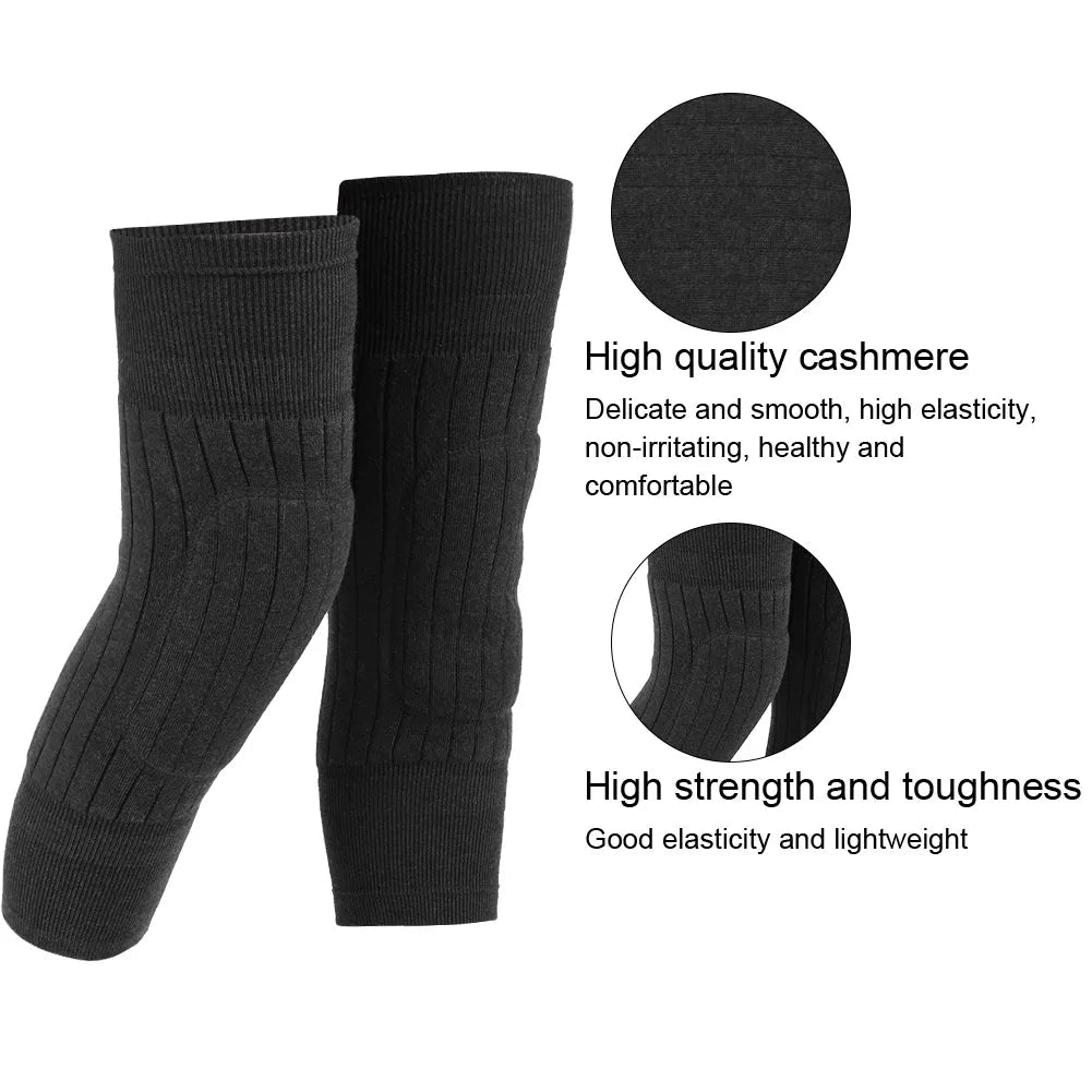 WarmFit® Thermal Leg Warmers - Fleece Padded Knee Support for Winter