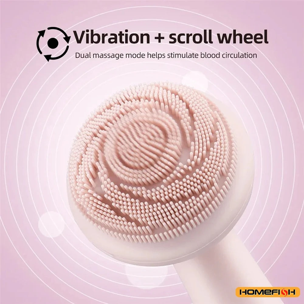 Electric Facial Brush Skin Massager Electric Face Brush USB Clean Waterproof Sonic Vibration Beauty Instrument Care Face Women