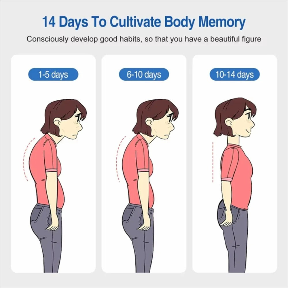 Smart Posture Corrector Back Brace Vibration Reminder Invisible Shoulder Support Adjustable Back Straightener For Adult Kids