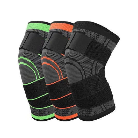 Professional Knee Support Breathable Bandage and Sports Cross Knee Pad with Belt Pressurization
